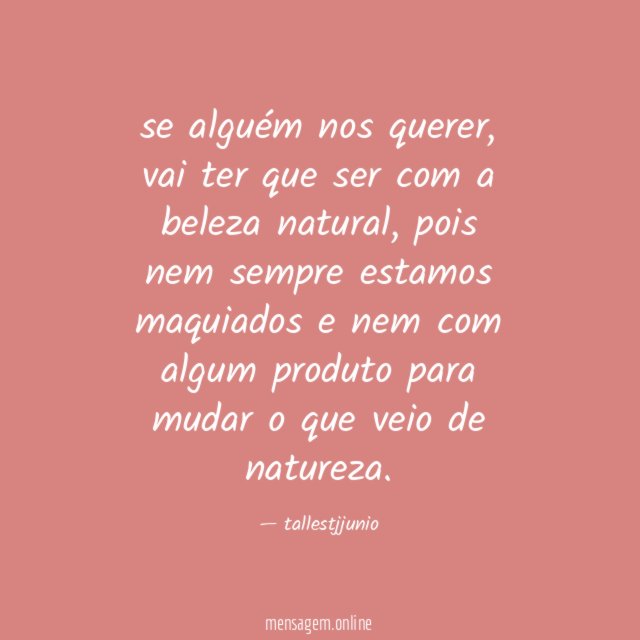 se alguém nos querer