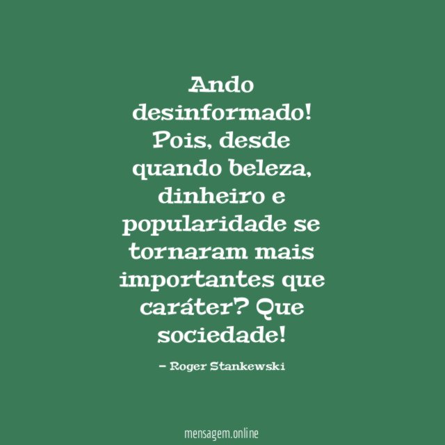Ando desinformado