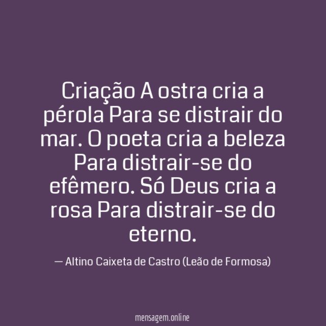 Criação