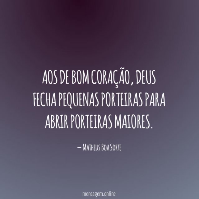 Aos de bom coração