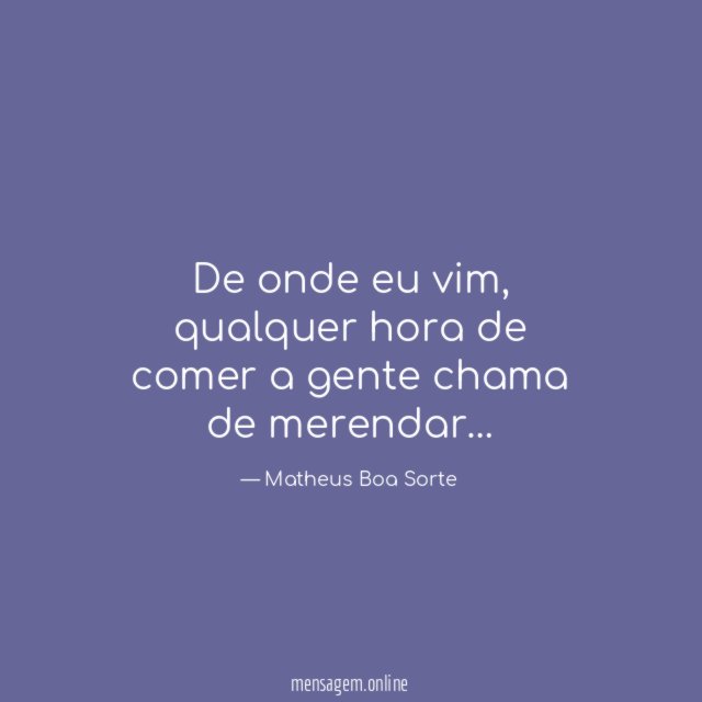 De onde eu vim