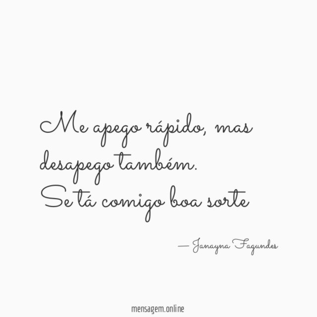 Me apego rápido