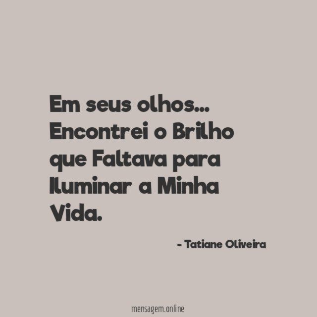 Em seus olhos