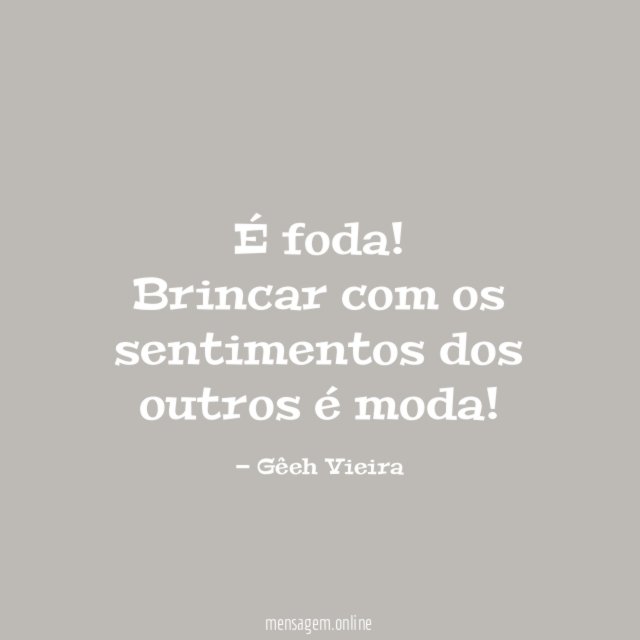 É foda