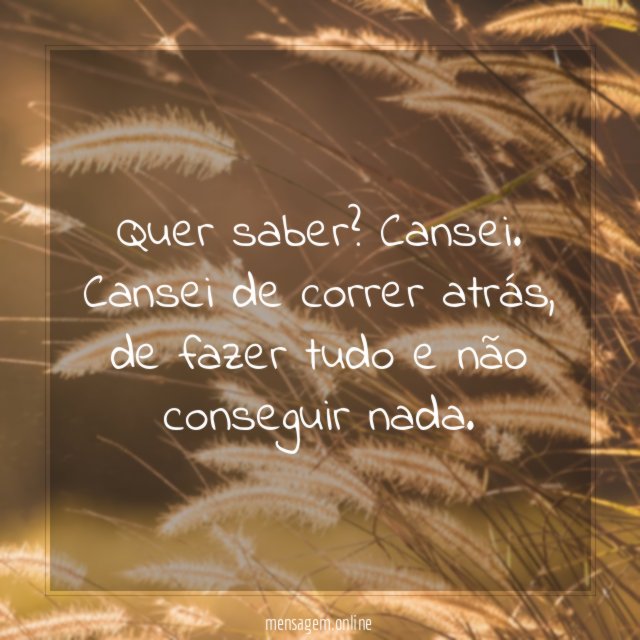 Quer saber