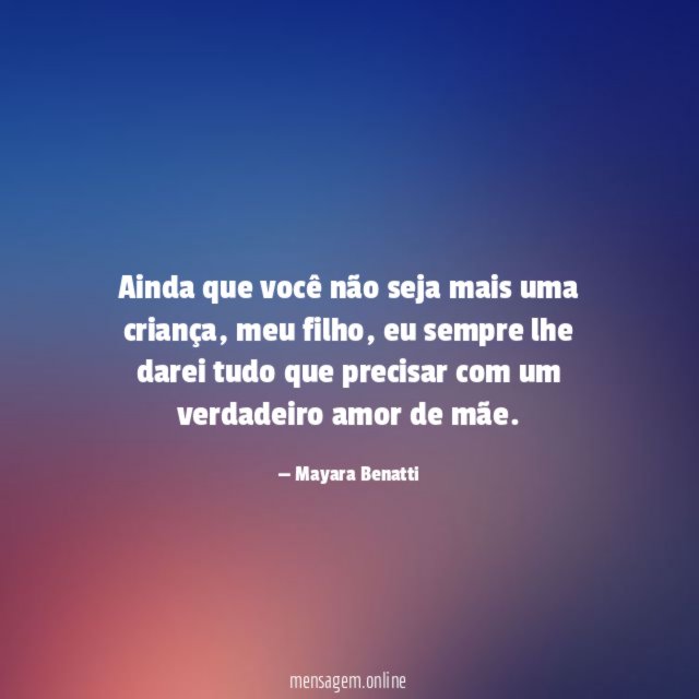 Ainda que você não seja mais uma criança