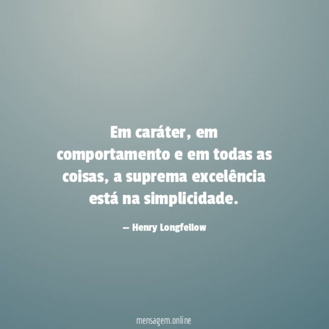 Em caráter