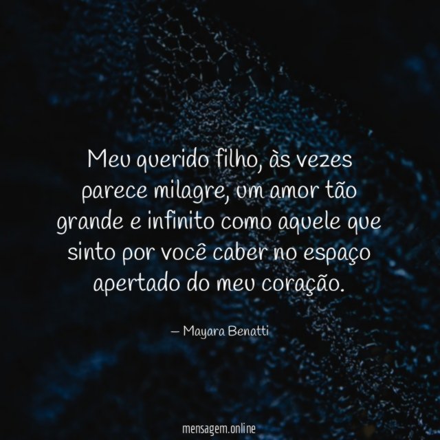 Meu querido filho