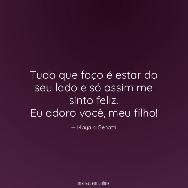 Tudo que faço é estar do seu lado