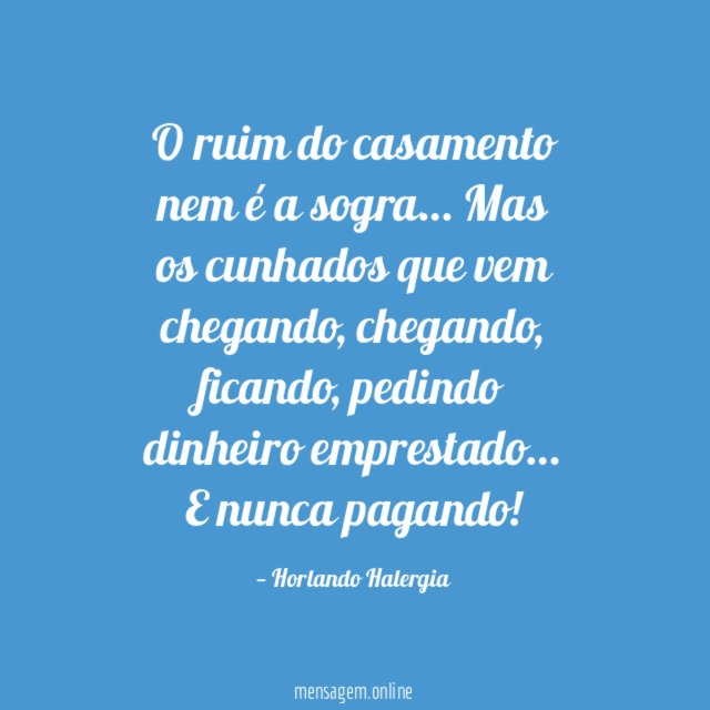 O ruim do casamento nem é a sogra