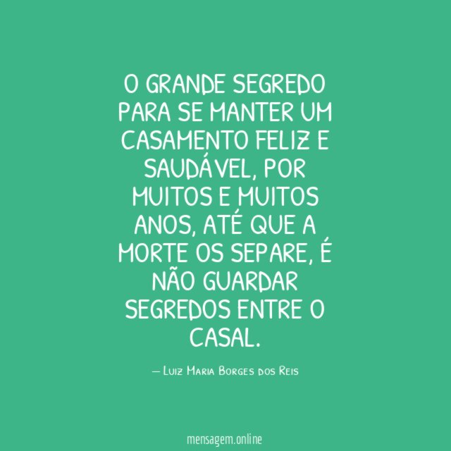 O grande segredo para se manter um casamento feliz e saudável