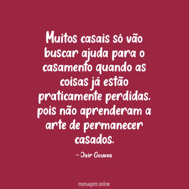 Muitos casais só vão buscar ajuda para