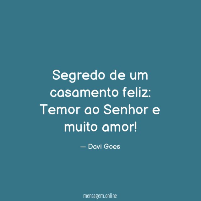 Segredo de um casamento feliz