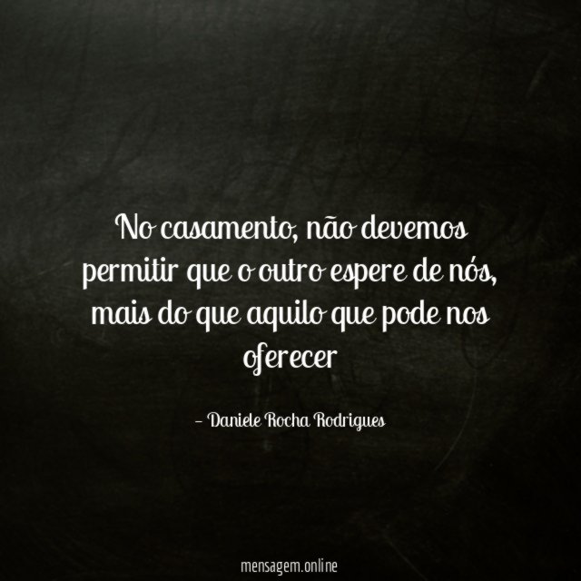 No casamento