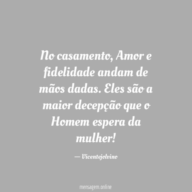 No casamento