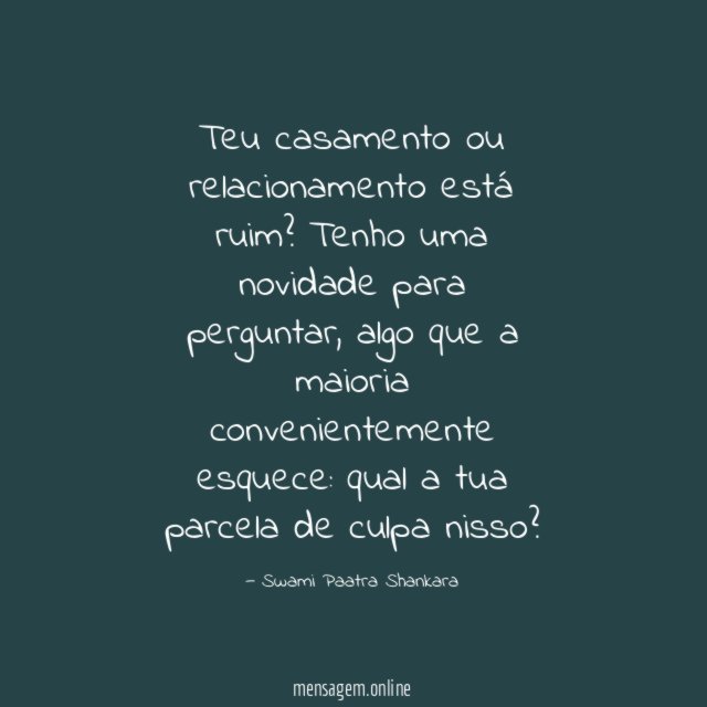 Teu casamento ou relacionamento está ruim