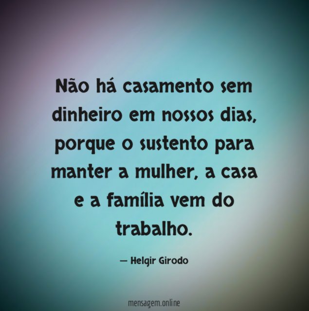 Não há casamento sem dinheiro em nossos dias