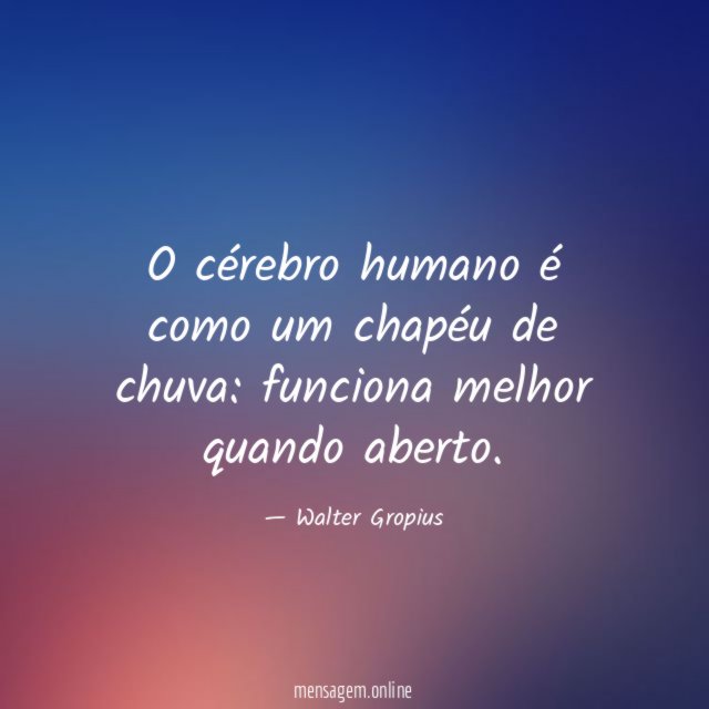 O cérebro humano é como um chapéu de chuva