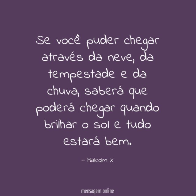 Se você puder chegar através da neve