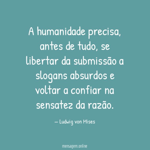 A humanidade precisa