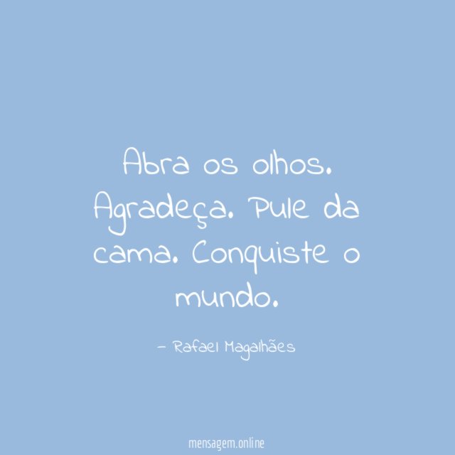 Abra os olhos