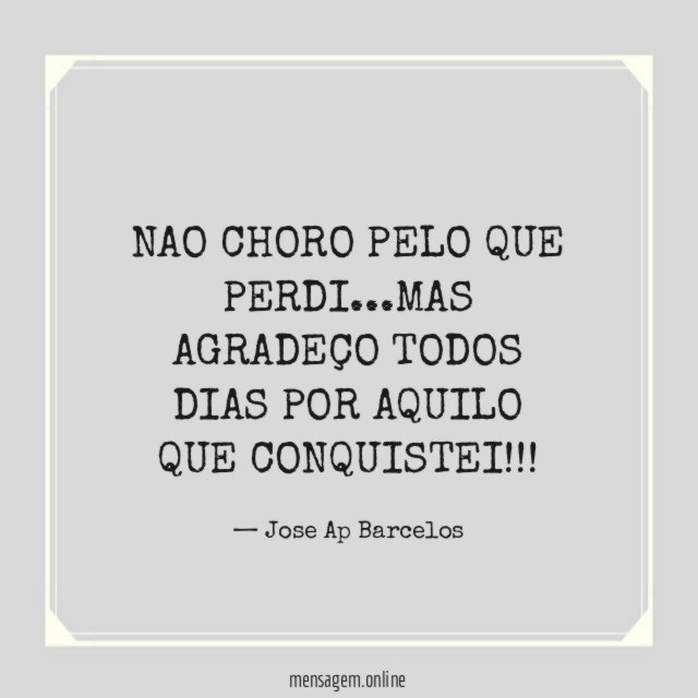 NAO CHORO PELO QUE PERDI