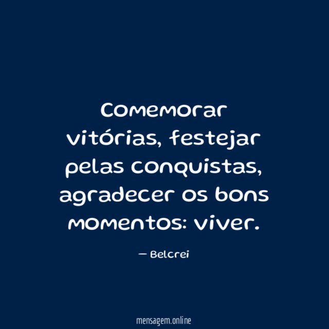 Comemorar vitórias