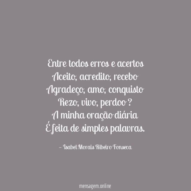Entre todos erros e acertos Aceito