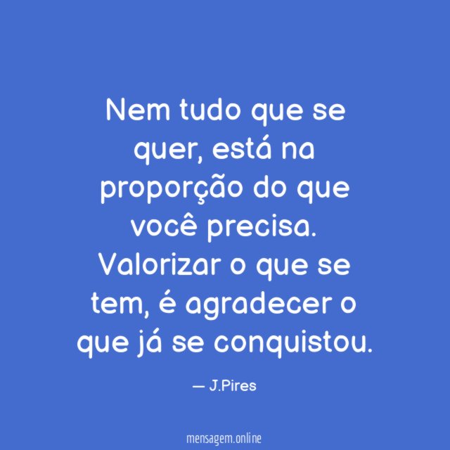 Nem tudo que se quer