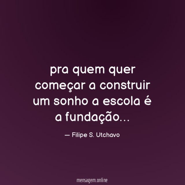 pra quem quer começar a construir um sonho