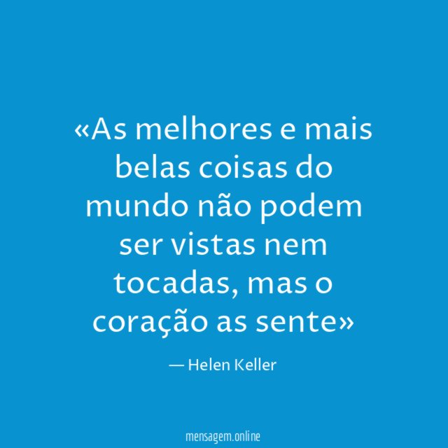 «As melhores e mais belas coisas do mundo
