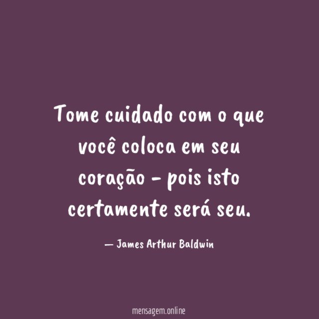 Tome cuidado com o que você coloca em