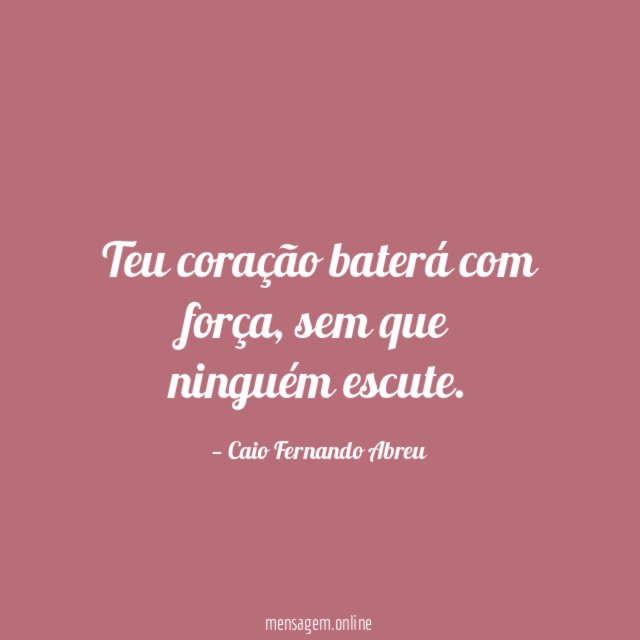 Teu coração baterá com força