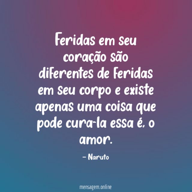 Feridas em seu coração são diferentes de feridas