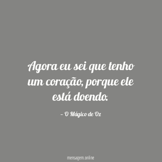 Agora eu sei que tenho um coração