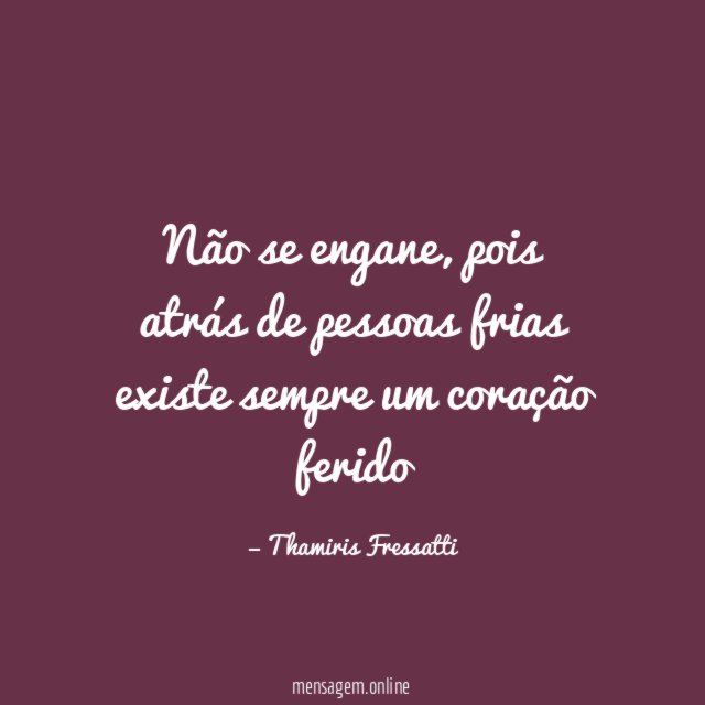 Não se engane