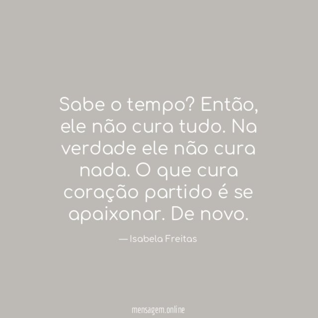 Sabe o tempo