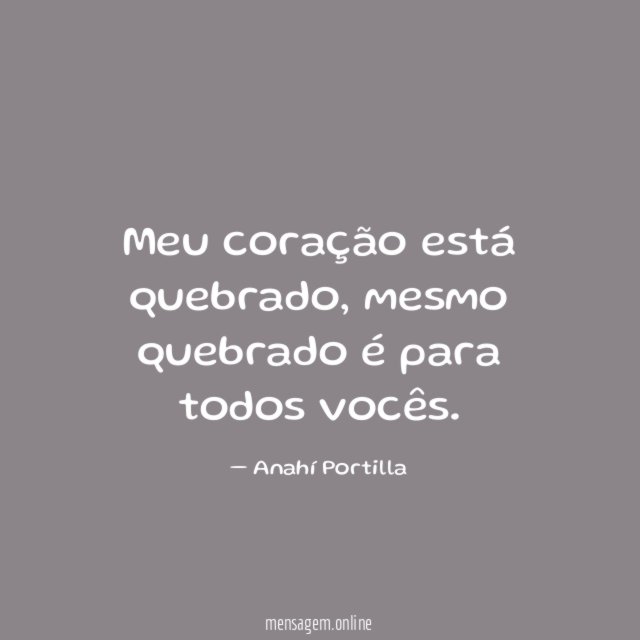 Meu coração está quebrado