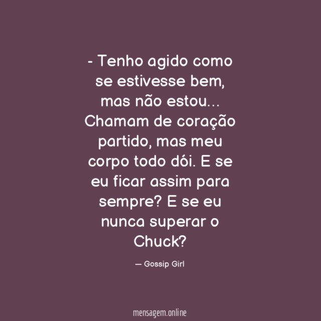 Tenho agido como se estivesse bem