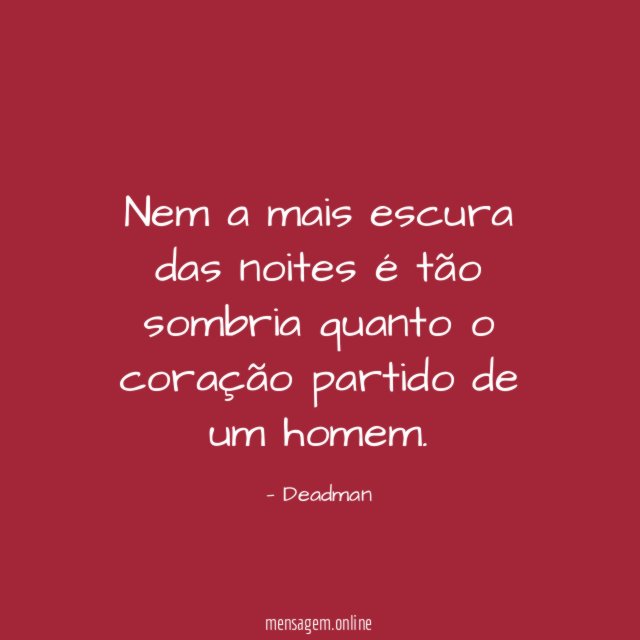 Nem a mais escura das noites é tão