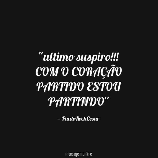 'ultimo suspiro