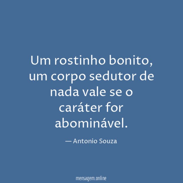 Um rostinho bonito
