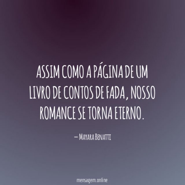 Assim como a página de um livro de contos de fada