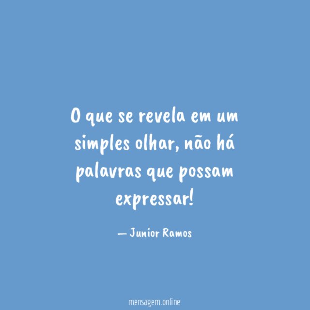 O que se revela em um simples olhar