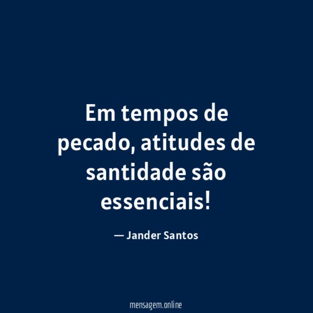 Em tempos de pecado