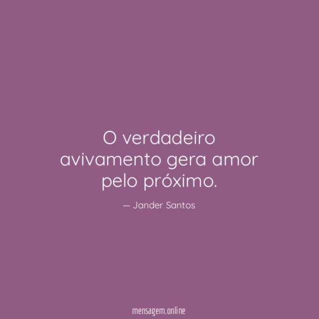 O verdadeiro avivamento gera amor pelo próximo