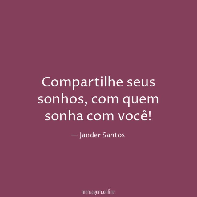 Compartilhe seus sonhos