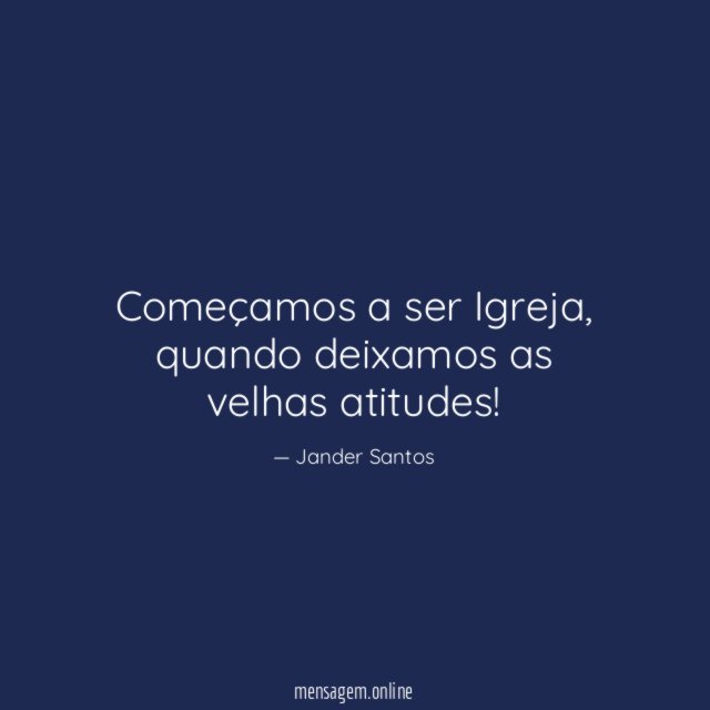 Começamos a ser Igreja