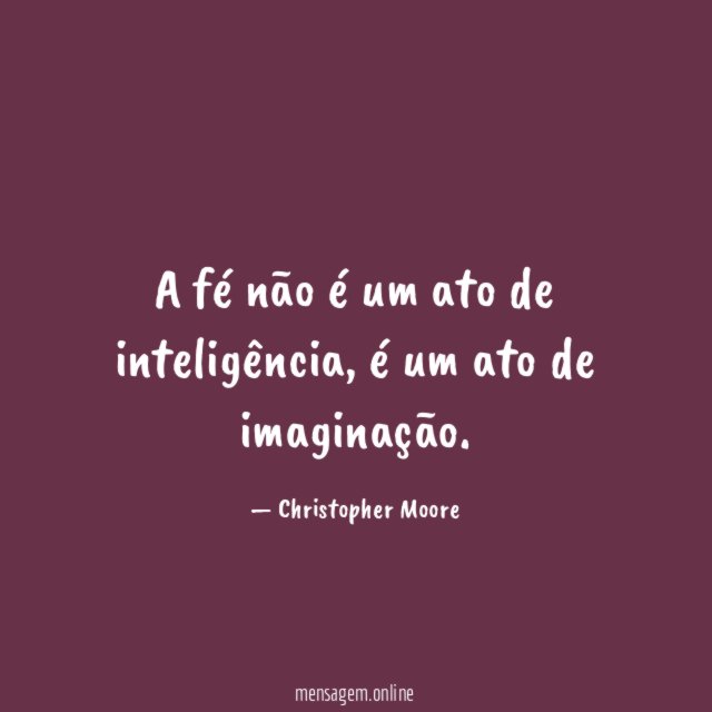 A fé não é um ato de inteligência