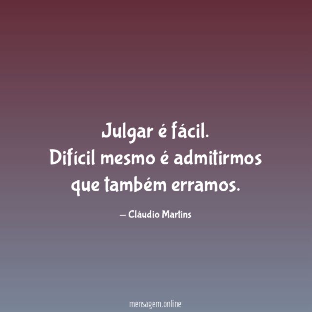 Julgar é fácil